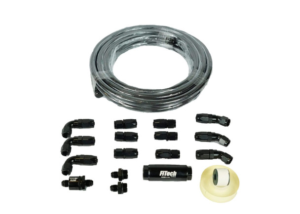 Fitech 40' Black Hose Kit w/ 10 Micron Filter, Check Valve 51004