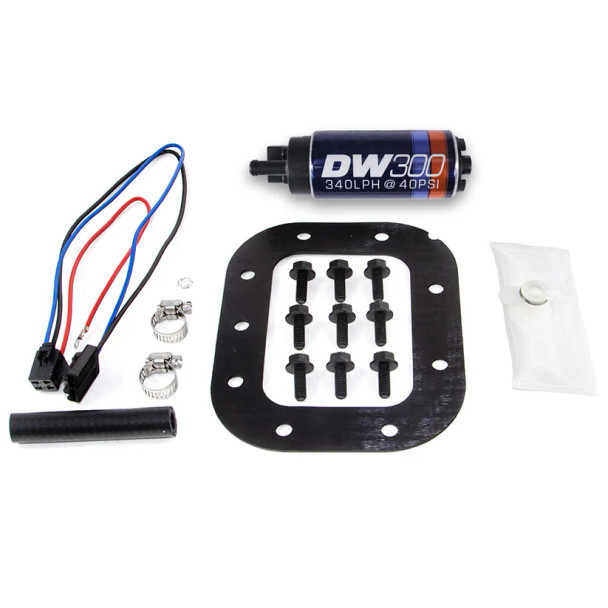 DeatschWerks DW300 340 LPH In-Tank Fuel Pump w/ 1986-89 C4 Corvette Install Kit 9-301-1028 DeatschWerks DW300 340 LPH In-Tank Fuel Pump w/ 1986-89 C4 Corvette Install Kit 9-301-1028