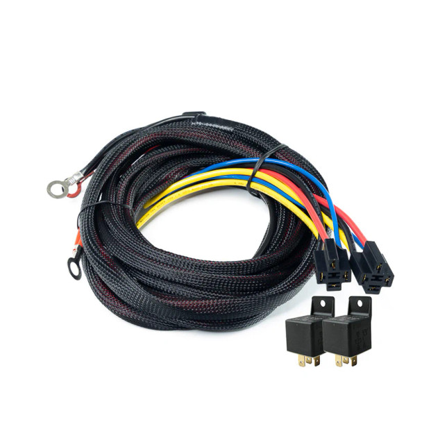 DeatschWerks Dual Fuel Pump Hardwire Kit Universal Battery Wiring Harness FPHWK-10-DP