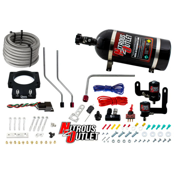 Nitrous Outlet GM LS3 C6 Corvette 90mm Plate System w/10lb Bottle 00-10123-LS3-10