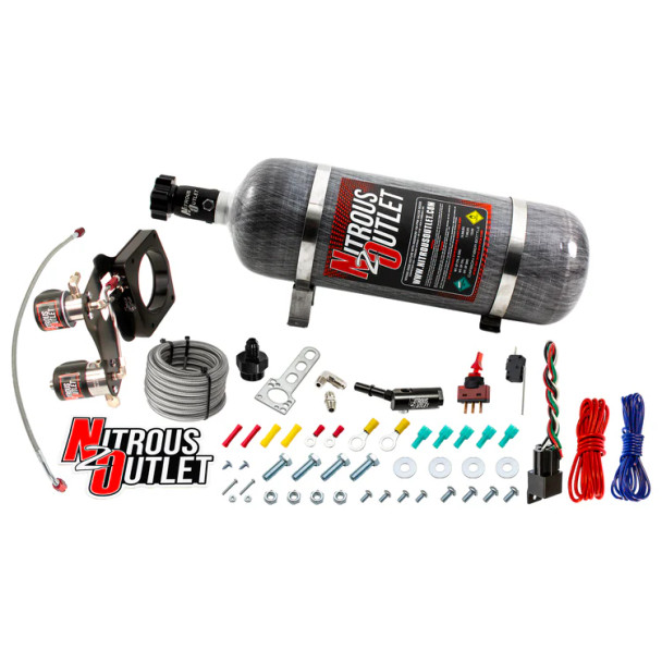 Nitrous Outlet GM LT1 5.3L L83 Truck Plate System w/12lb Bottle 00-10177-12