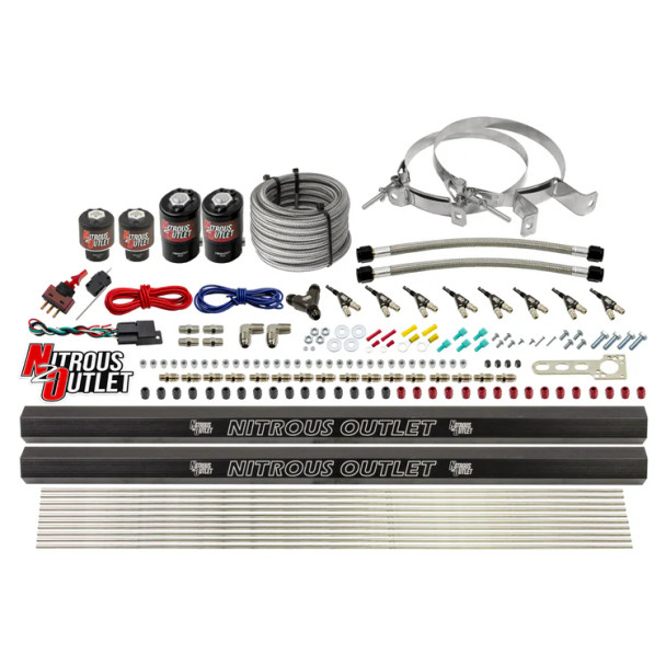 Nitrous Outlet LS/LT Direct Port Wet System Alcohol w/Dual Rails 00-10474-ALC-H-R-00