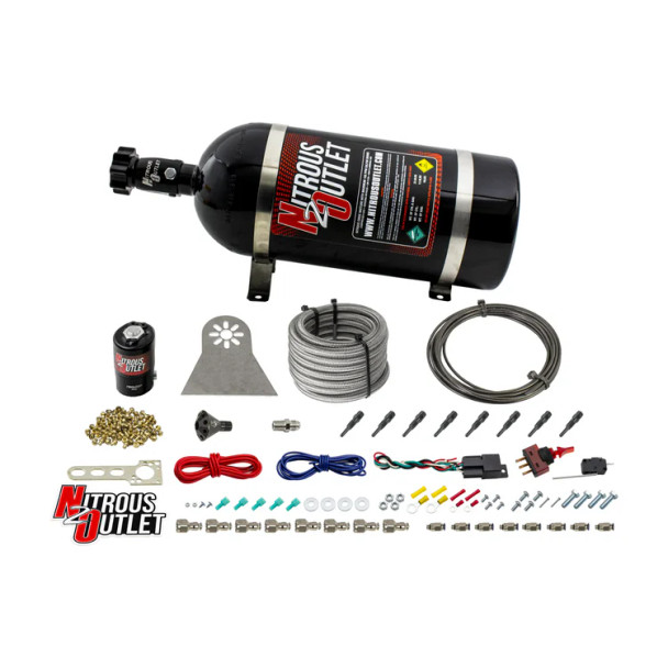 Nitrous Outlet LS/LT Direct Port Dry System .112 Nitrous w/Showerhead Distribution/10lb Bottle 00-10481-L-Dry-10
