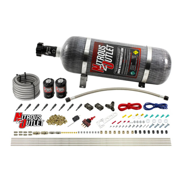 Nitrous Outlet LS/LT Direct Port Dry System .122 Nitrous w/12lb Bottle 00-10432-H-12