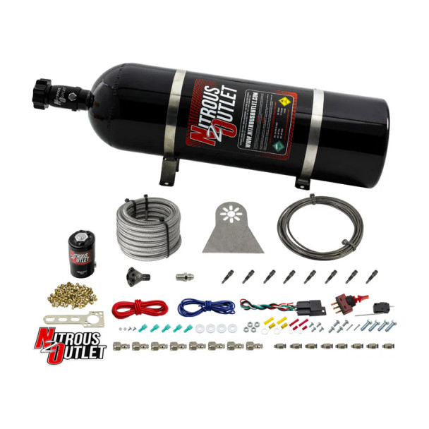 Nitrous Outlet LS/LT Direct Port Dry System .122 Nitrous w/SBT Nozzles/15lb Bottle 00-10481-H-SBT-Dry-15