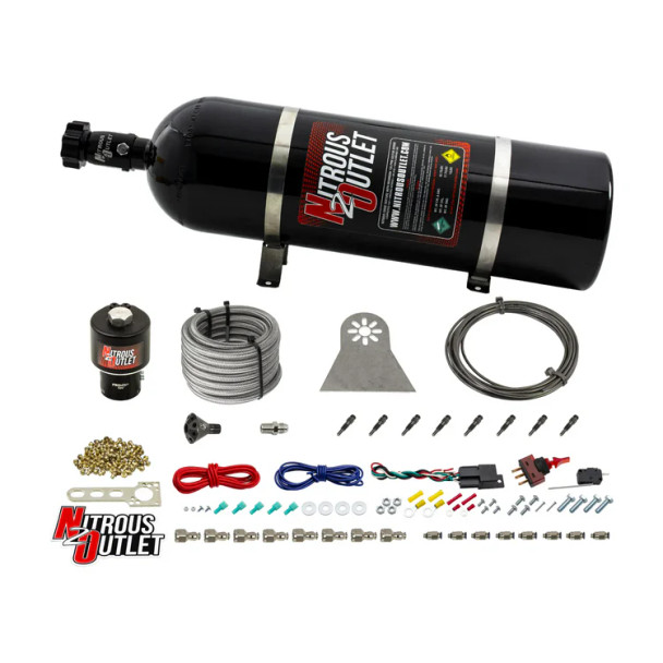 Nitrous Outlet LS/LT Direct Port Dry System .178 Nitrous w/SBT Nozzles /Showerhead Distribution/15lb Bottle 00-10481-T-SBT-Dry-15