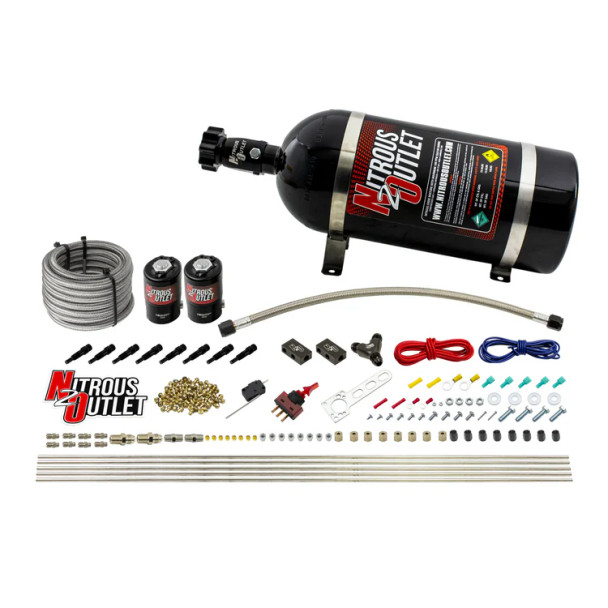 Nitrous Outlet LS/LT Direct Port Dry System .112 Nitrous w/SBT Nozzles/10lb Bottle 00-10432-L-SBT-10