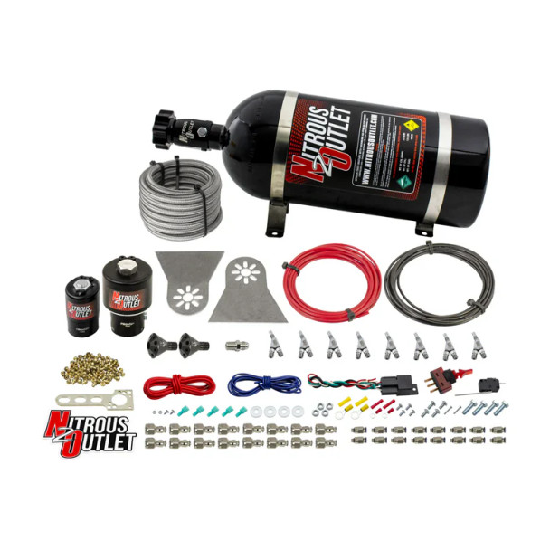 Nitrous Outlet LS/LT Direct Port Wet System 45-55 PSI .178 Nitrous/.310 Fuel w/Showerhead Distribution /10lb Bottle 00-10482-T-SBT-10