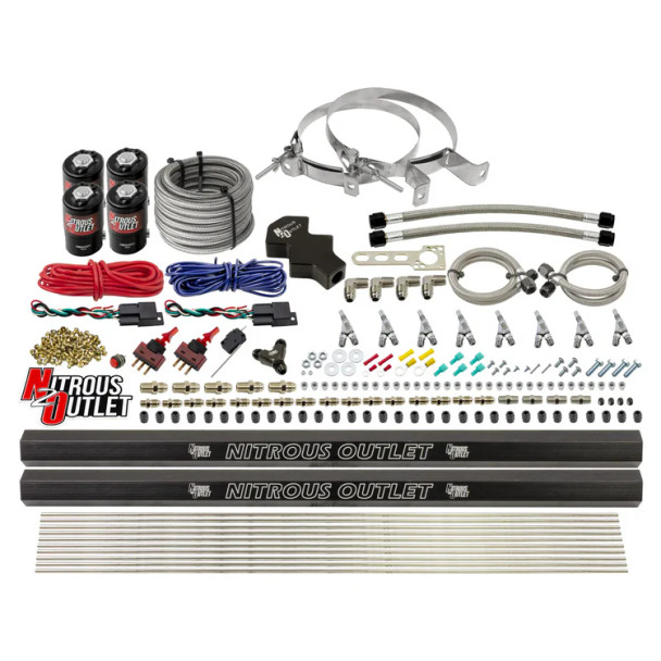 Nitrous Outlet LS/LT Dual Stage Direct Port Dry System .112 Nitrous w/SBT Nozzles /Dual Rails 00-10471-L-R-SBT-DS-00