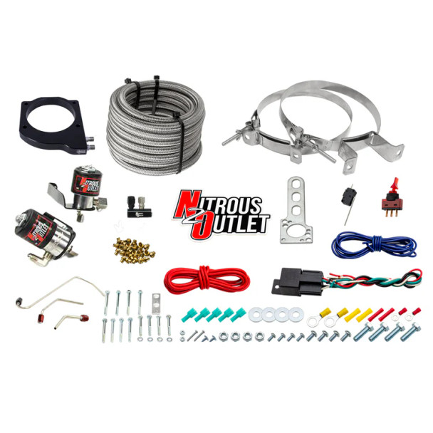 Nitrous Outlet LS1 MSD Atomic Airforce Intake Hard-Lined Plate System 00-10129-MSD-LS1-00