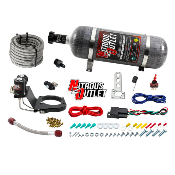 Nitrous Outlet GM 03-13 Fast 102mm Truck Plate System w/12lb Bottle 00-10181-AFR-12