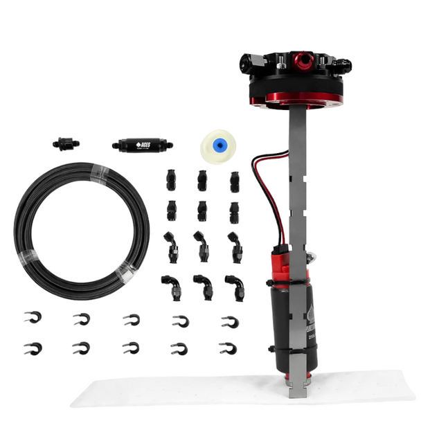 Aces Fuel Injection Tight Fit In-Tank Fuel Tank Pump Module 255 LPH w/40' PTFE Hose Kit / Pressure Sensor Kit AF4016K