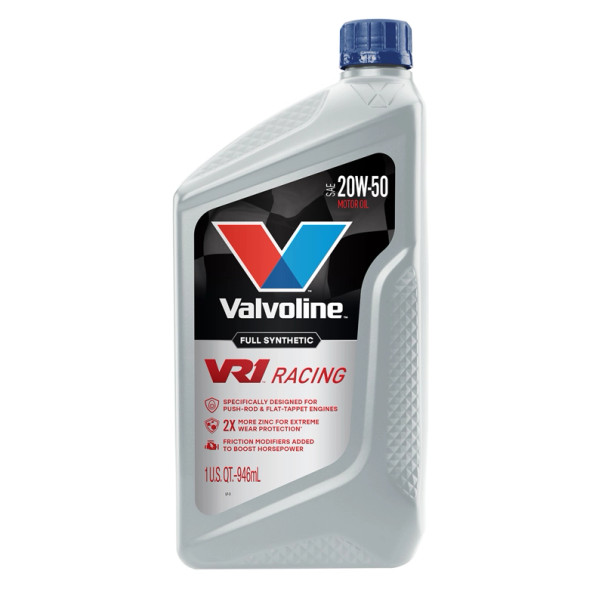 Valvoline VR1 Full Synthetic 20W-50 Racing Engine Oil 679082
