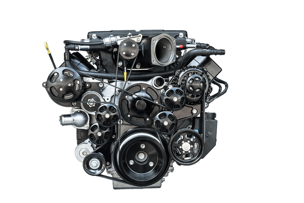 Wegner GM LS Corvette Offset Accessory Drive Kit for Edelbrock 2.3L WAK042 - AC / ALT / PS / WP (WAK042)