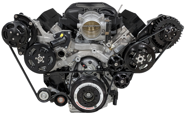 Wegner GM LT1 Dry Sump Accessory Drive Kit WAK062DRY - AC / ALT / PS / WP / ATI Damper (WAK062DRY)