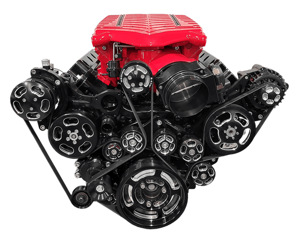 Wegner GM LT4 Accessory Drive Kit for Whipple 3.0L Inverted WAK066-B - ALT / PS / WP (WAK066-B)