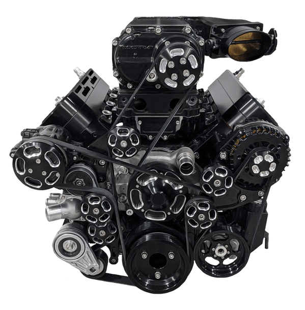 Wegner GM LS Accessory Drive Kit for Whipple 4.5L Rear Feed Camaro Offset WAK071-C - ALT / WP (WAK071-C)