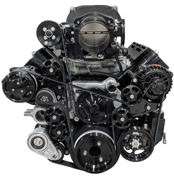 Wegner GM LS Accessory Drive Kit for Magnuson 2650 Camaro Offset WAK074 - AC / ALT / WP / PS (WAK074)