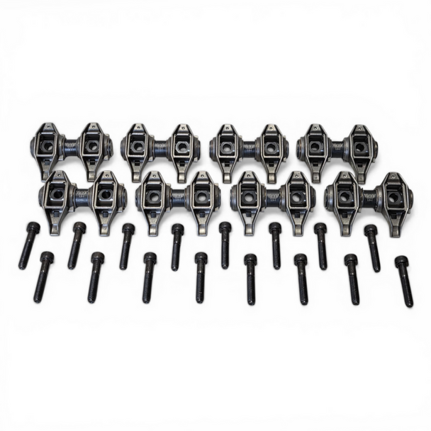 Chevrolet Performance LS1/LS2 Shaft Mount Rocker Arm Kit w/ CHE Trunnions (12681275CHESFTK-16)