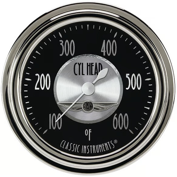Classic Instruments All American Tradition 2 5/8" Cylinder Head Temp. Gauge AT397SLC