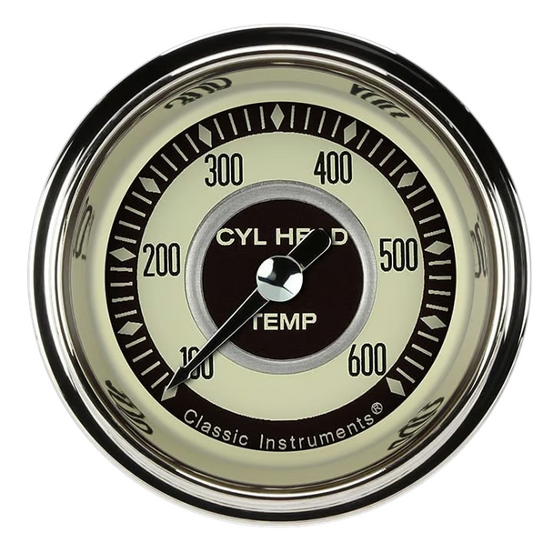Classic Instruments Nostalgia VT 2 1/8" Cylinder Head Temp. Gauge ZT197SHC