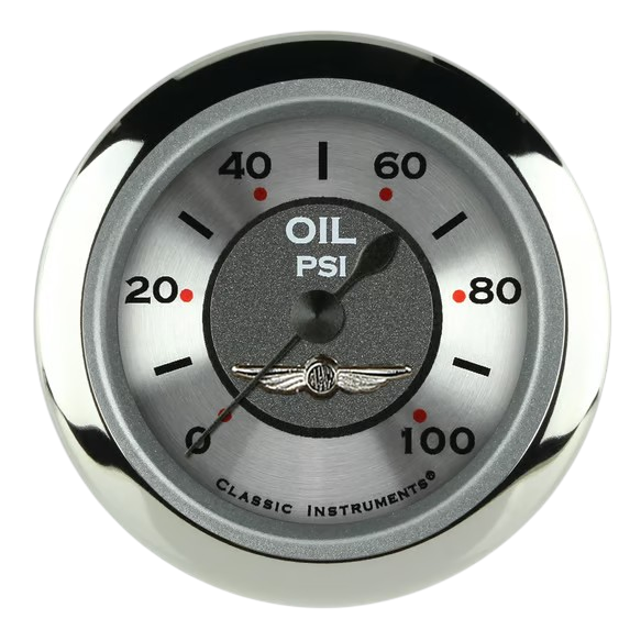 Classic Instruments All American 2 1/8" Oil Pressure Gauge AW181SRC