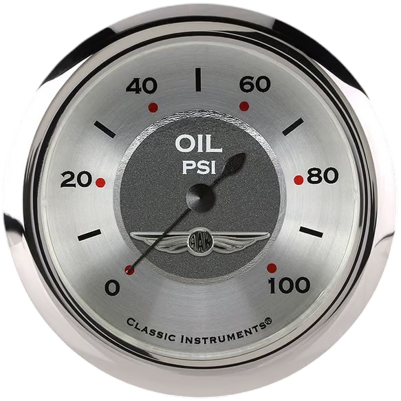 Classic Instruments All American 2 5/8" Oil Pressure Gauge AW381SRC