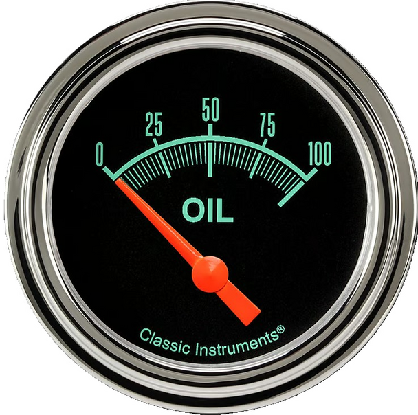 Classic Instruments G/Stock Full Sweep 2 5/8" Oil Pressure Gauge GS381SLF