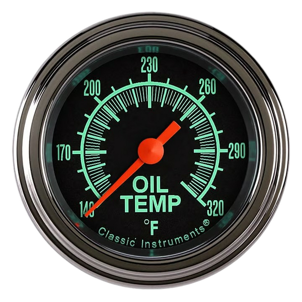 Classic Instruments G/Stock Full Sweep 2 1/8" Oil Temperature Gauge CS128SLF 