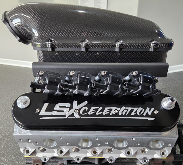 LSXceleration LS Tall Billet Valve Covers w/ Filled Logo 15-9204