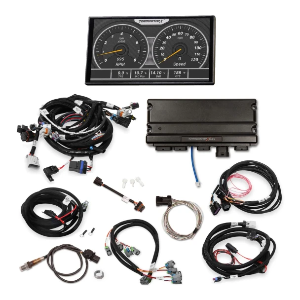 Holley Terminator X GM LS ECU w/ Trans Control, DBW, 5" Touchscreen - 58x / EV6 (550-928-5)