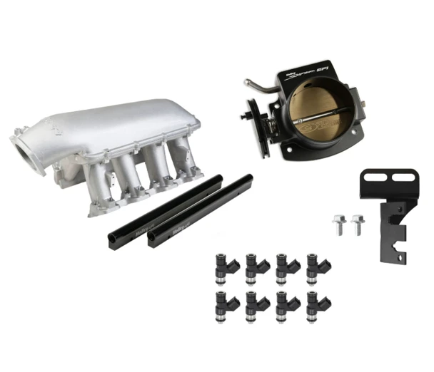 Holley EFI LS3 Hi-Ram Natural Kit - 92mm Throttle Body, 100 lb/hr Injectors (300-116-100K)