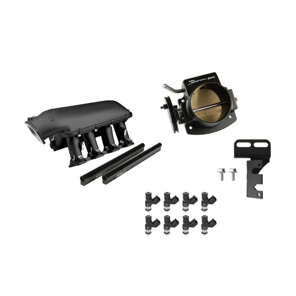 Holley EFI LS3 Hi-Ram Black Kit - 92mm Throttle Body, 120 lb/hr Injectors