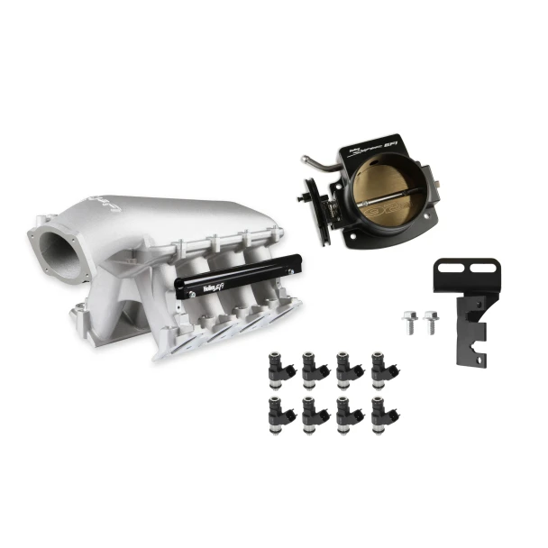 Holley EFI LS1 Hi-Ram Natural Kit - 92mm Throttle Body, 42 lb/hr Injectors (300-122-42K)
