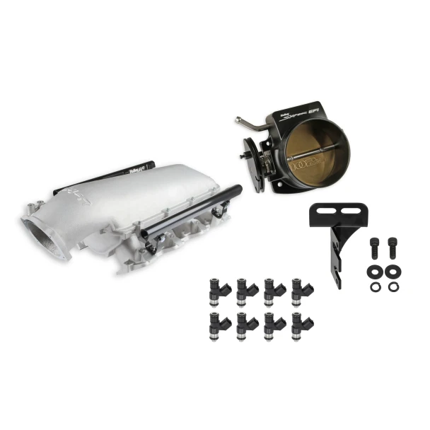 Holley EFI LS1 Lo-Ram Natural Kit - 102mm Throttle Body, 120 lb/hr Injectors (300-620-120K)