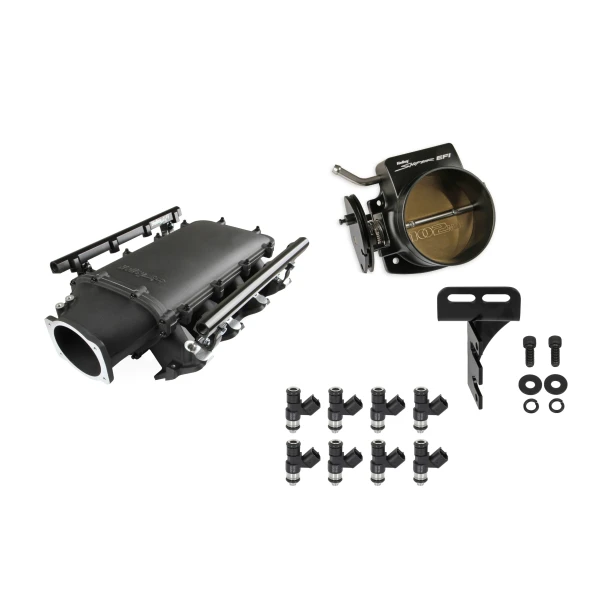 Holley EFI LS1 Ultra Lo-Ram Black Kit - 102mm Throttle Body, 42 lb/hr Injectors (300-621BK-42K)
