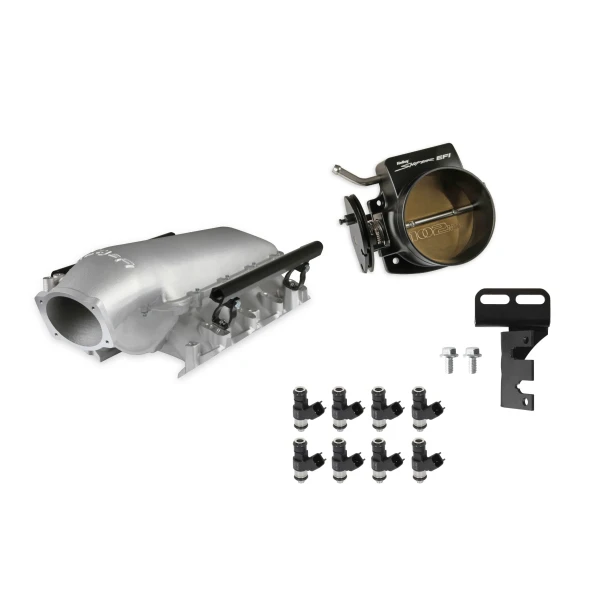 Holley EFI LS3 Lo-Ram Natural Kit - 102mm Throttle Body, 100 lb/hr Injectors (300-679-100K)
