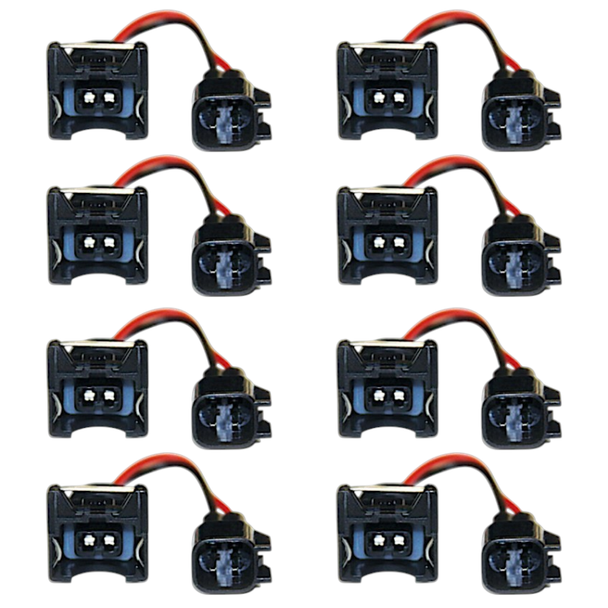 Fuel Injector Adapter Harness Set of 8 - EV6 Harness to EV1 Injector (EV6M-EV1F-8)