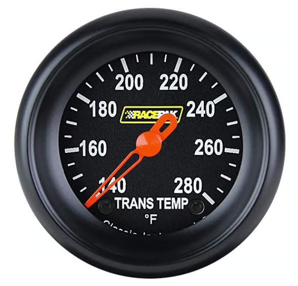 Classic Instruments Racepak 2-1/8" Transmission Temp Gauge Black 250-CI-127BB (250-CI-127BB)