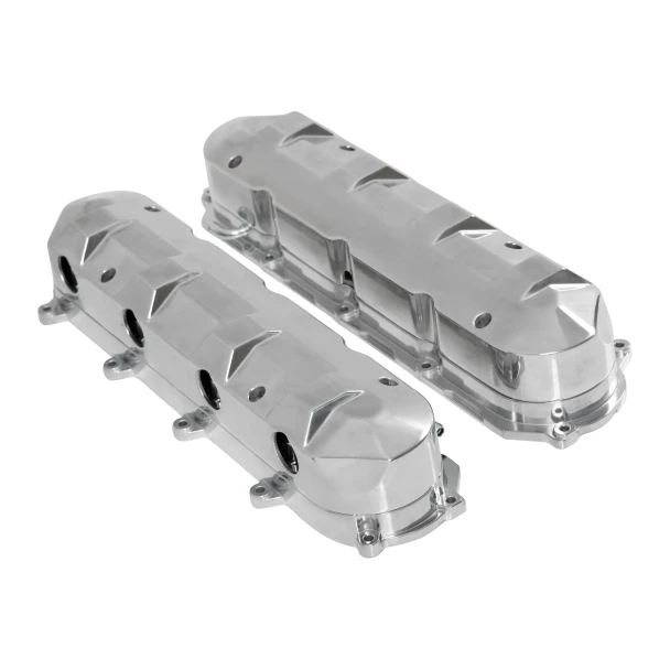 Holley Gen V LT Modern Top Valve Covers Polished w/ Machined Accents 241-376 (241-376)
