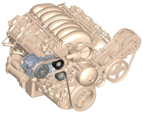 Holley LS Passenger's Side SD7 A/C Accessory Drive Kit 20-142 Holley LS Passenger's Side SD7 A/C Accessory Drive Kit 20-142