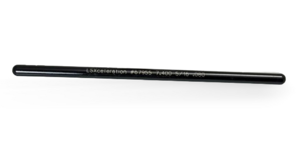 LSXceleration 7.450" Length, 5/16", .080" wall, Hardened  Pushrod