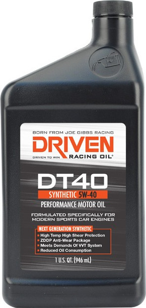 Driven Racing Oil DT40 Synthetic 5W-40 Engine Oil