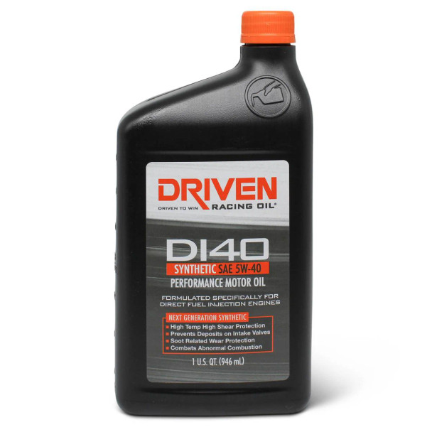 Driven Racing Oil DI40 Synthetic 5W-40 Direct Injection Engine Oil 18406
