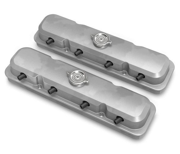 Holley LS 2-Piece Pontiac Style Valve Covers - Natural 241-190