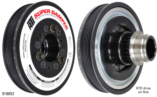 ATI Serpentine Super Damper GM LS Corvette/G8 Harmonic Balancer 6 & 4 Rib 917304