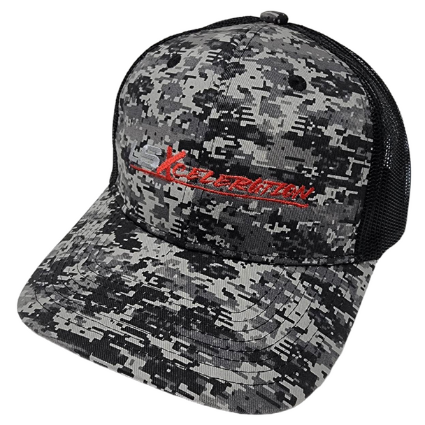 LSXceleration Trucker Hat Digital Camo with Black Mesh, Snapback 65509