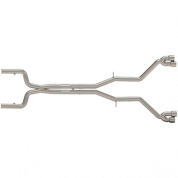 Kooks 2016-2024 Chevy Camaro 3" Comp. Header-Back Muffler Delete Exhaust System w/ Polished Quad Tips 22605151MD