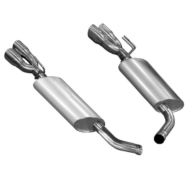 Kooks 2014-2017 Chevrolet SS 2-1/2" Axle-Back Exhaust w/ Quad Tips 25106100