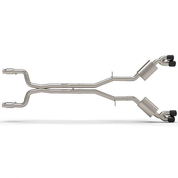 Kooks 2016-2024 Chevrolet Camaro 3" GREEN Catted Header-Back Exhaust System w/Black Quad Tips 22605361